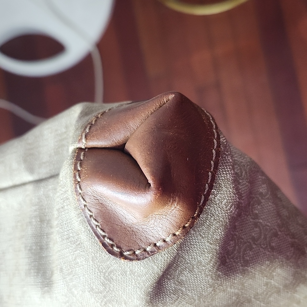 Celine Tan and Brown Patterned Mini Tote Bag - Picture 7 of 16